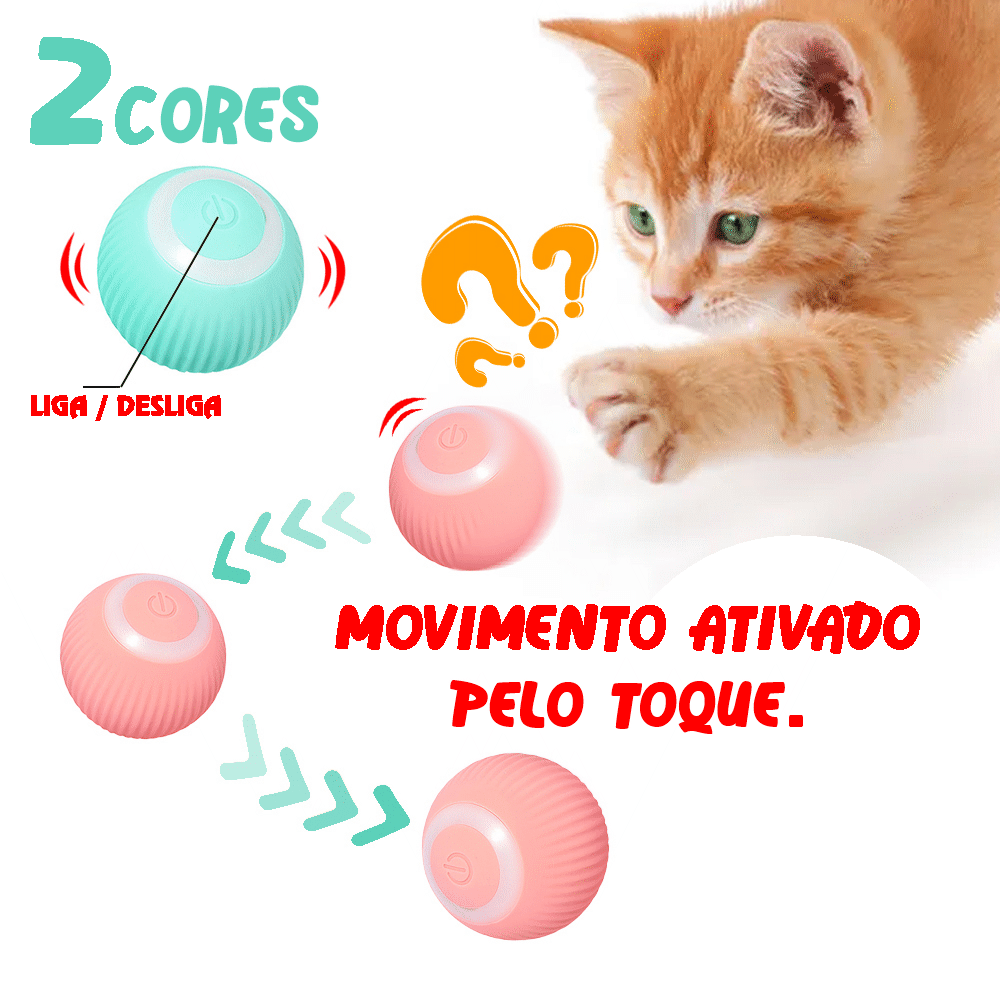 Brinquedo Elétrico Interativo - Bola Inteligente Para Pets